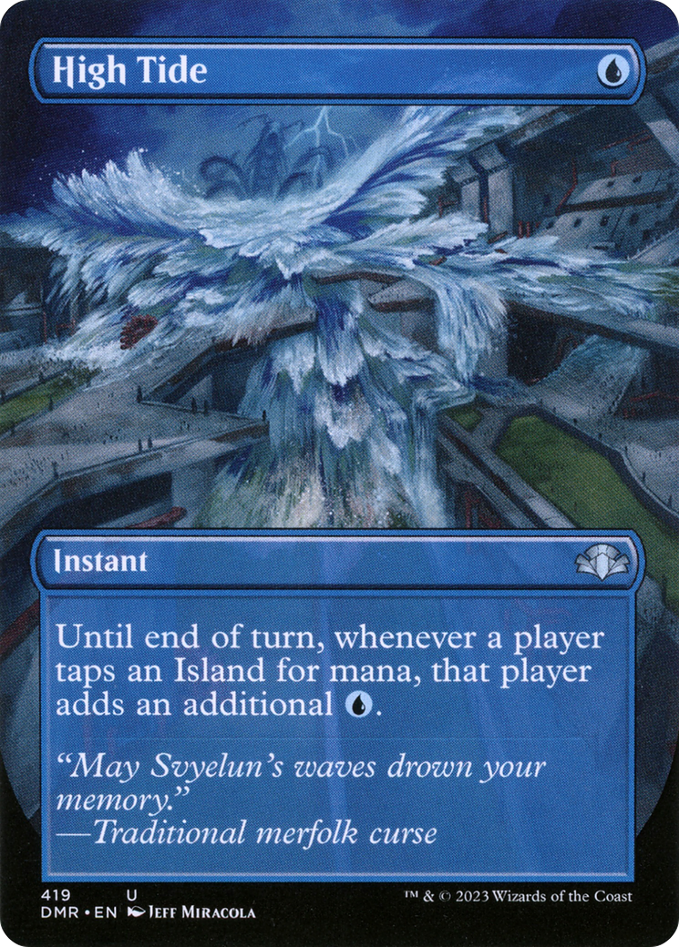 High Tide (Borderless) (DMR-419)  - Dominaria Remastered