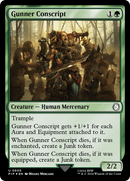Gunner Conscript (Surge Foil) (PIP-605)  Foil - Fallout