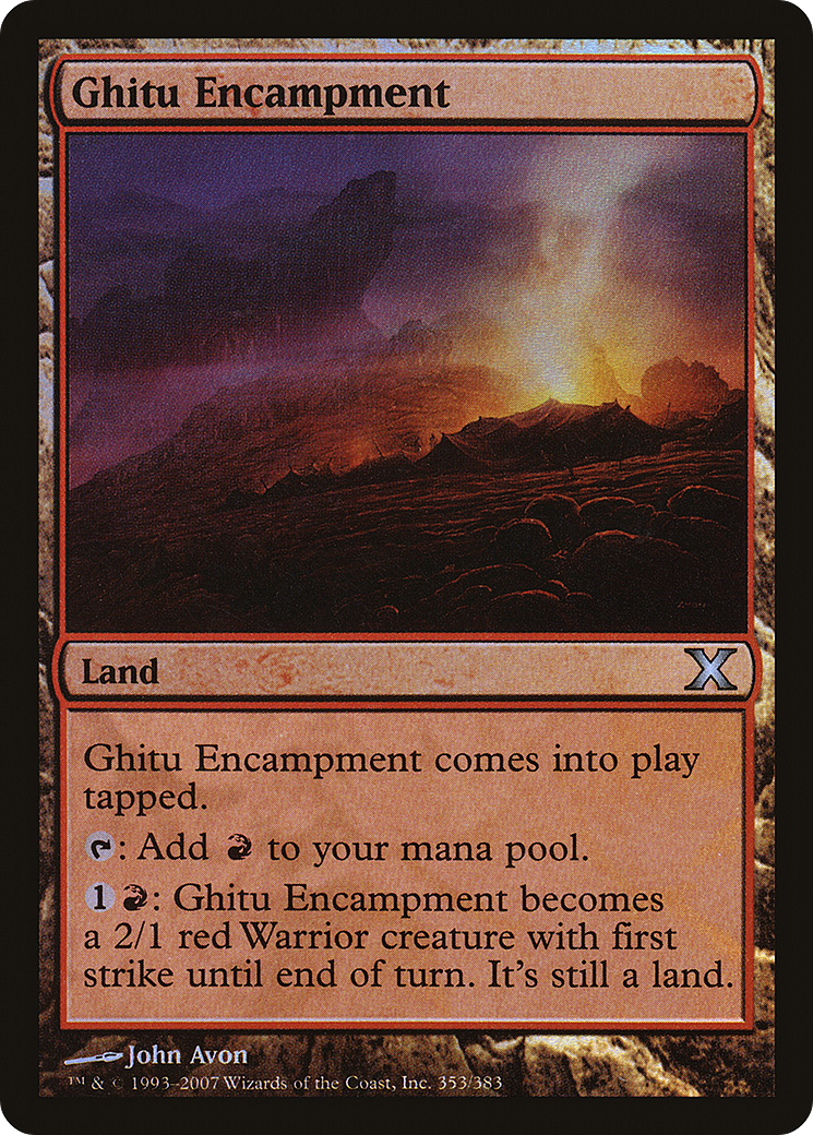 Ghitu Encampment (10E-353★)  Foil - Tenth Edition
