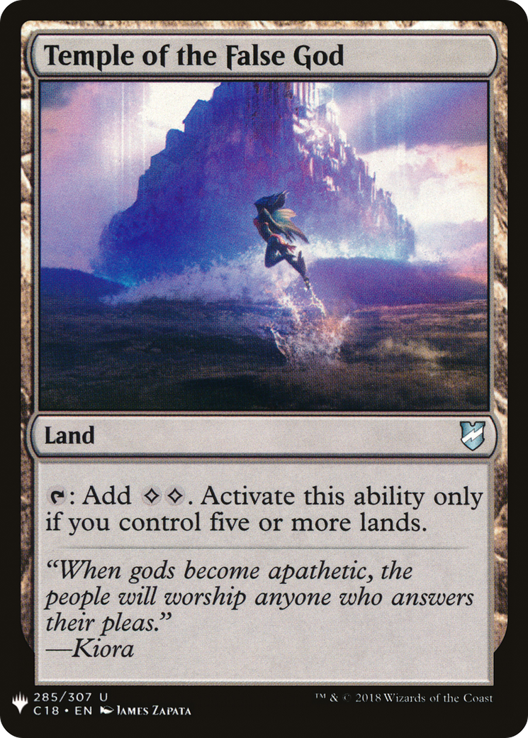 Temple of the False God (C18) (LIST-285)  - The List