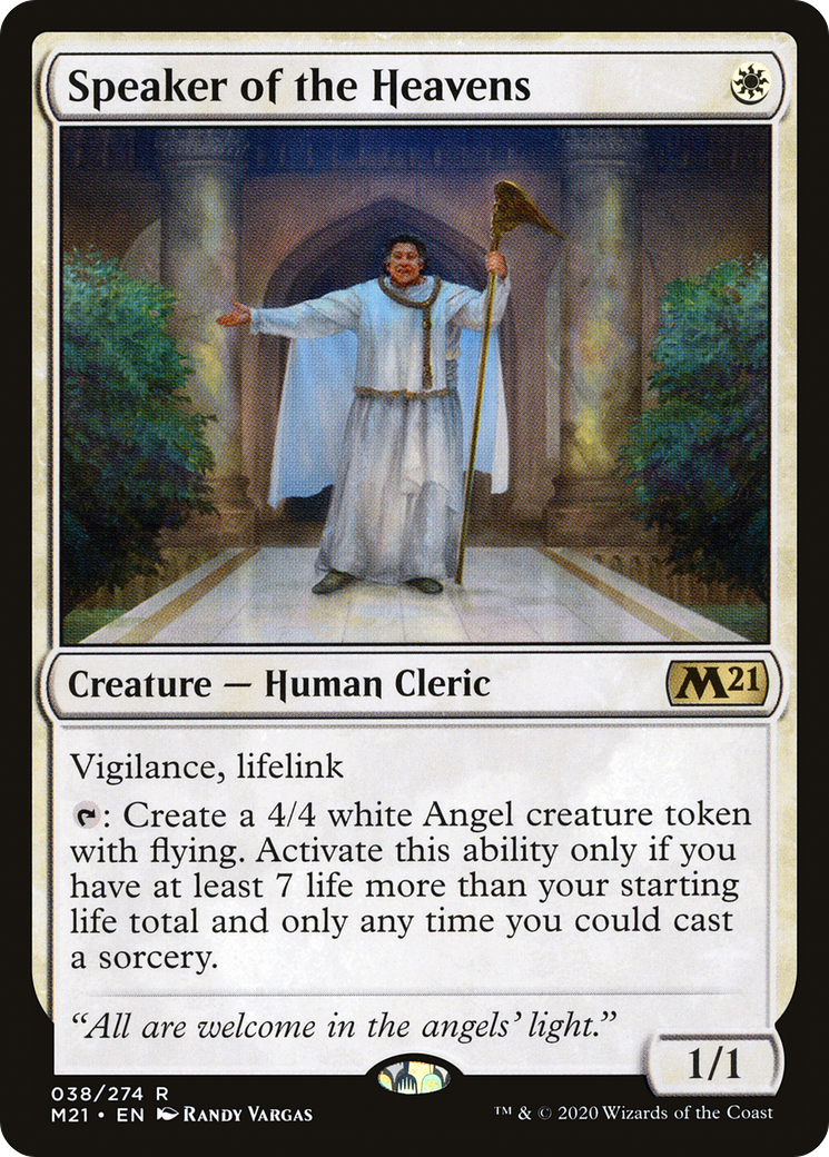 Speaker of the Heavens (M21-038)  Foil - Core Set 2021