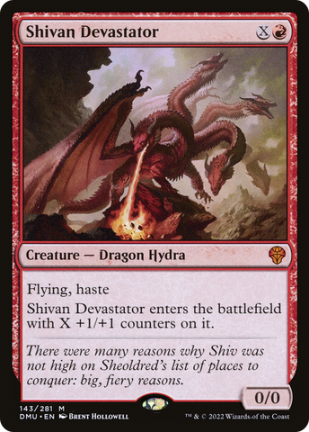 Shivan Devastator (DMU-143)  Foil - Dominaria United