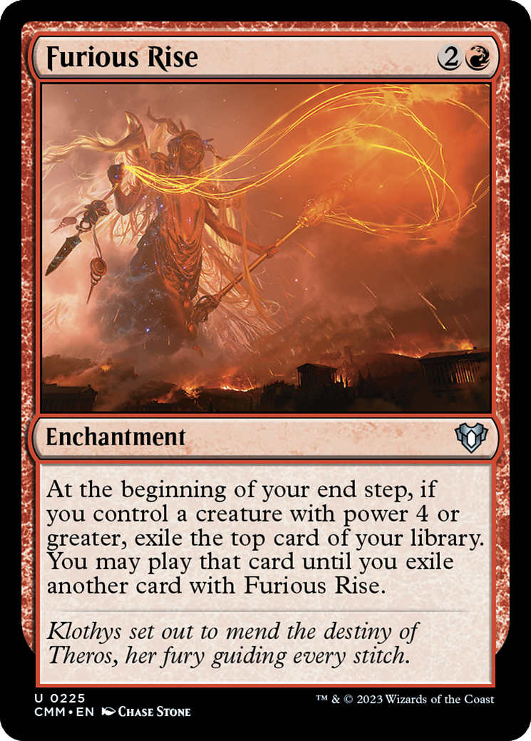 Furious Rise (CMM-225)  Foil - Commander Masters