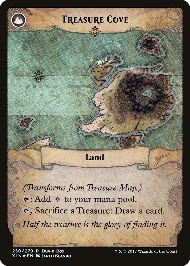 Treasure Map (BABP-250)  Foil - XLN Treasure Chest: (compasslanddfc)