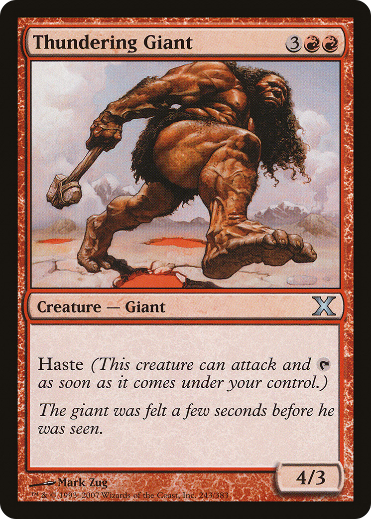 Thundering Giant (10E-243)  - Tenth Edition