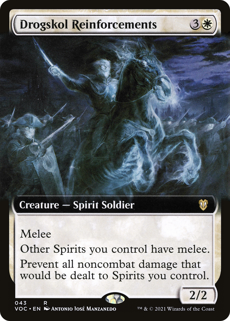 Drogskol Reinforcements (Extended Art) (VOC-043)  - Crimson Vow Commander: (Extended Art)