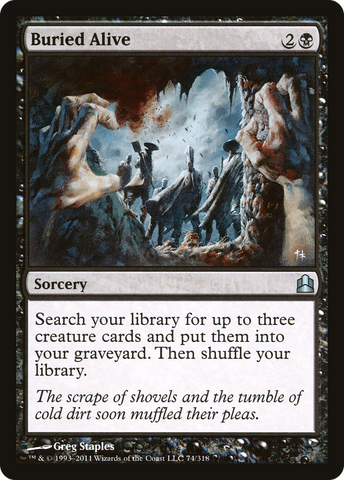 Buried Alive (CMD-074)  - Commander 2011