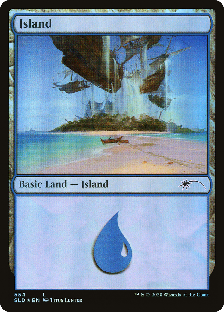 Island (554) (SLD-554)  Foil - Secret Lair Drop