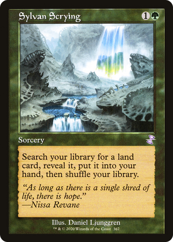 Sylvan Scrying (TSR-367)  Foil - Time Spiral Remastered