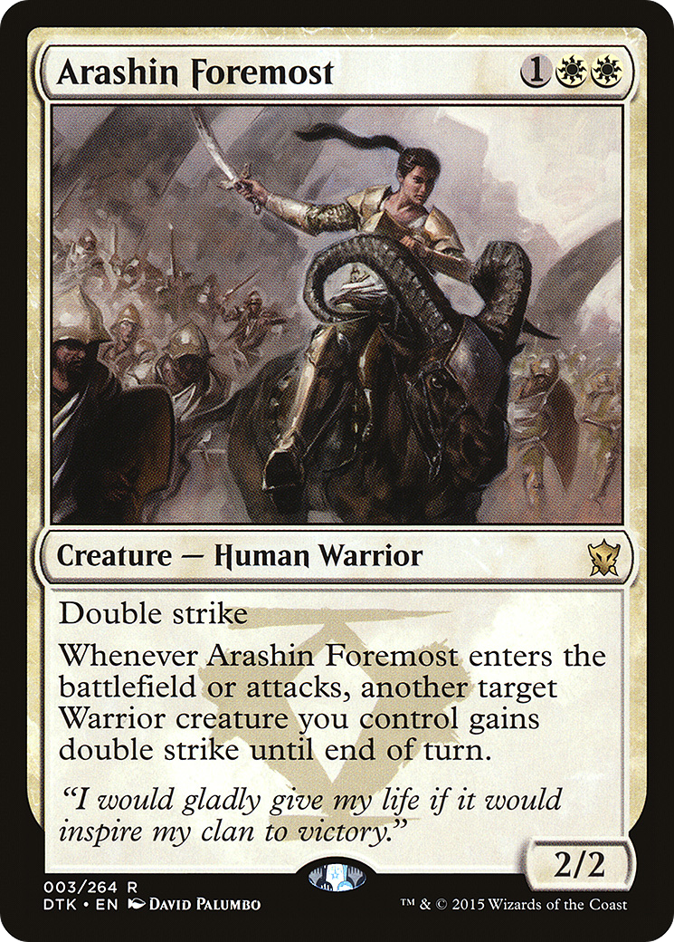 Arashin Foremost (DTK-003)  Foil - Dragons of Tarkir
