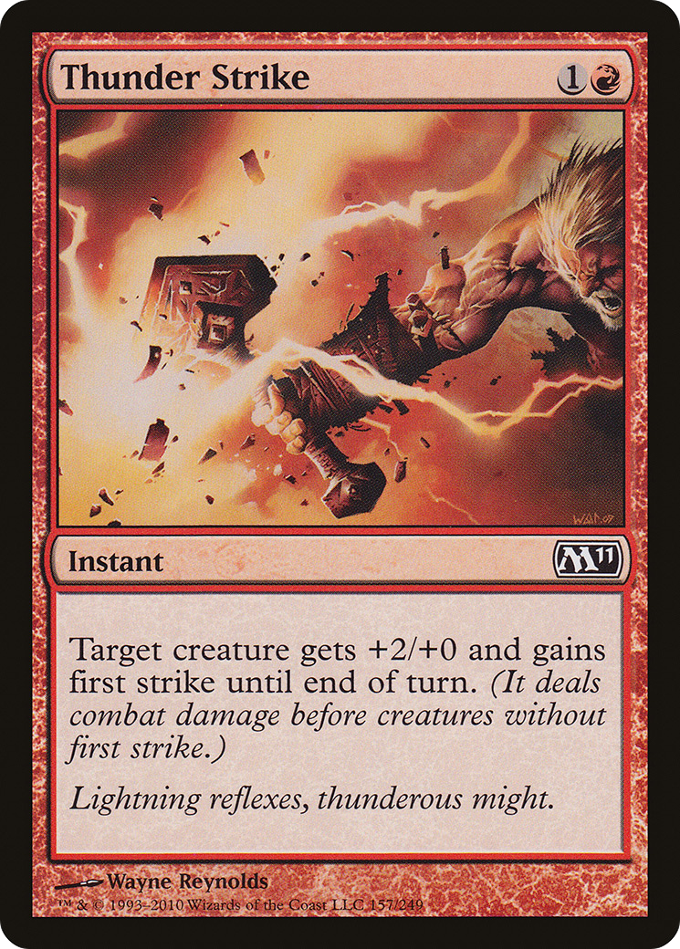 Thunder Strike (M11-157)  Foil - Magic 2011