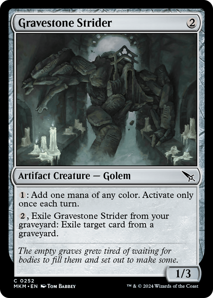 Gravestone Strider (MKM-252)  - Murders at Karlov Manor