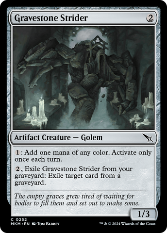 Gravestone Strider (MKM-252)  - Murders at Karlov Manor