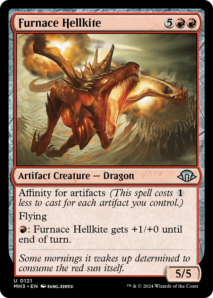 Furnace Hellkite (MH3-121)  Foil - Modern Horizons 3