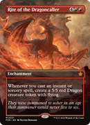 Rite of the Dragoncaller (FDN-331)  Foil - Foundations: (enchantment) (Borderless)