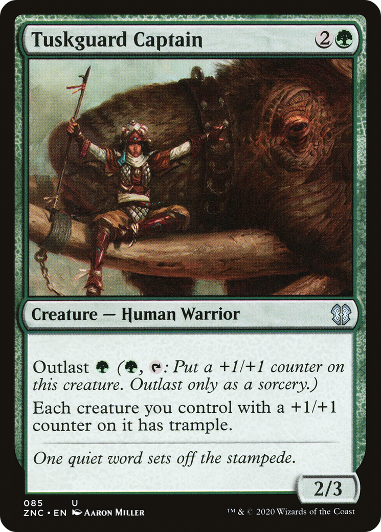 Tuskguard Captain (ZNC-085)  - Zendikar Rising Commander