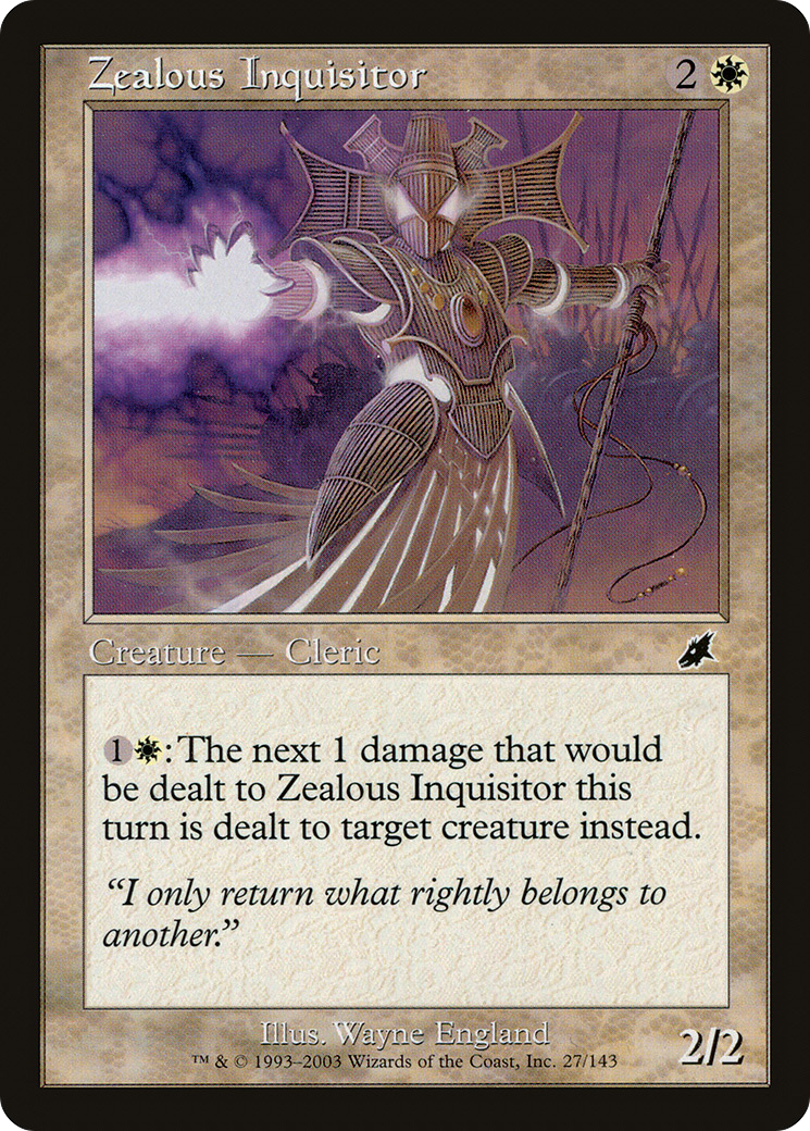 Zealous Inquisitor (SCG-027)  - Scourge