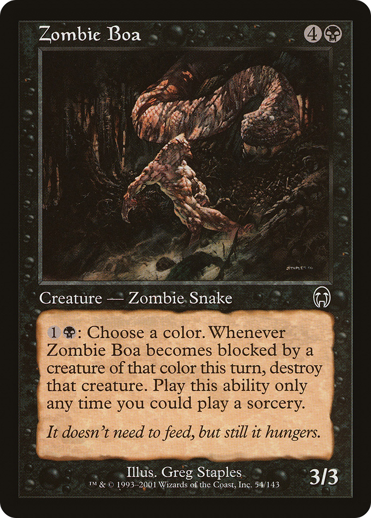 Zombie Boa (APC-054)  Foil - Apocalypse
