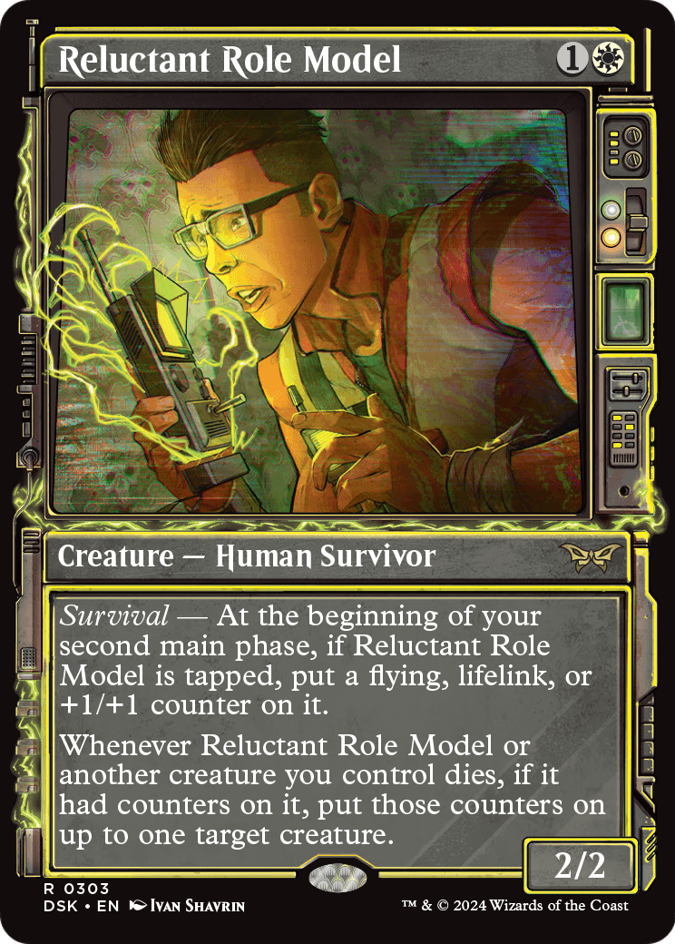 Reluctant Role Model (Showcase) (DSK-303)  Foil - Duskmourn: House of Horror