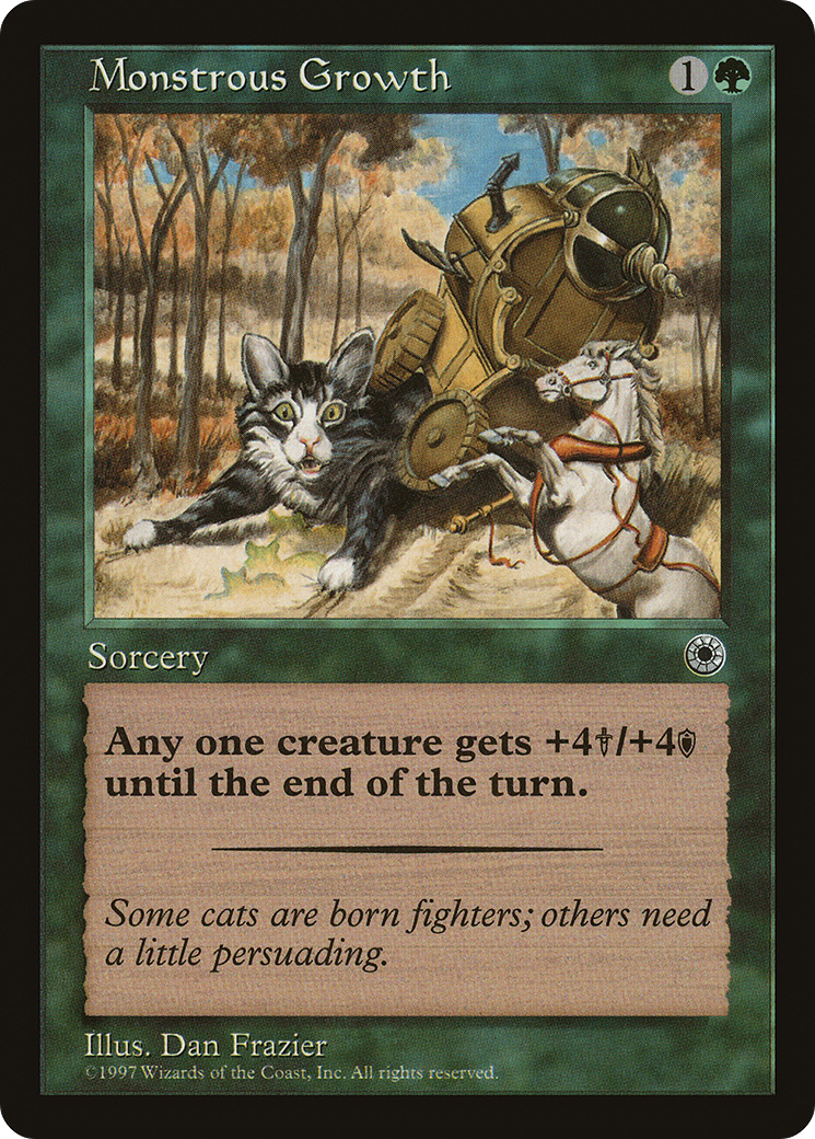 Monstrous Growth (Flavor Text) (POR-)  - Portal