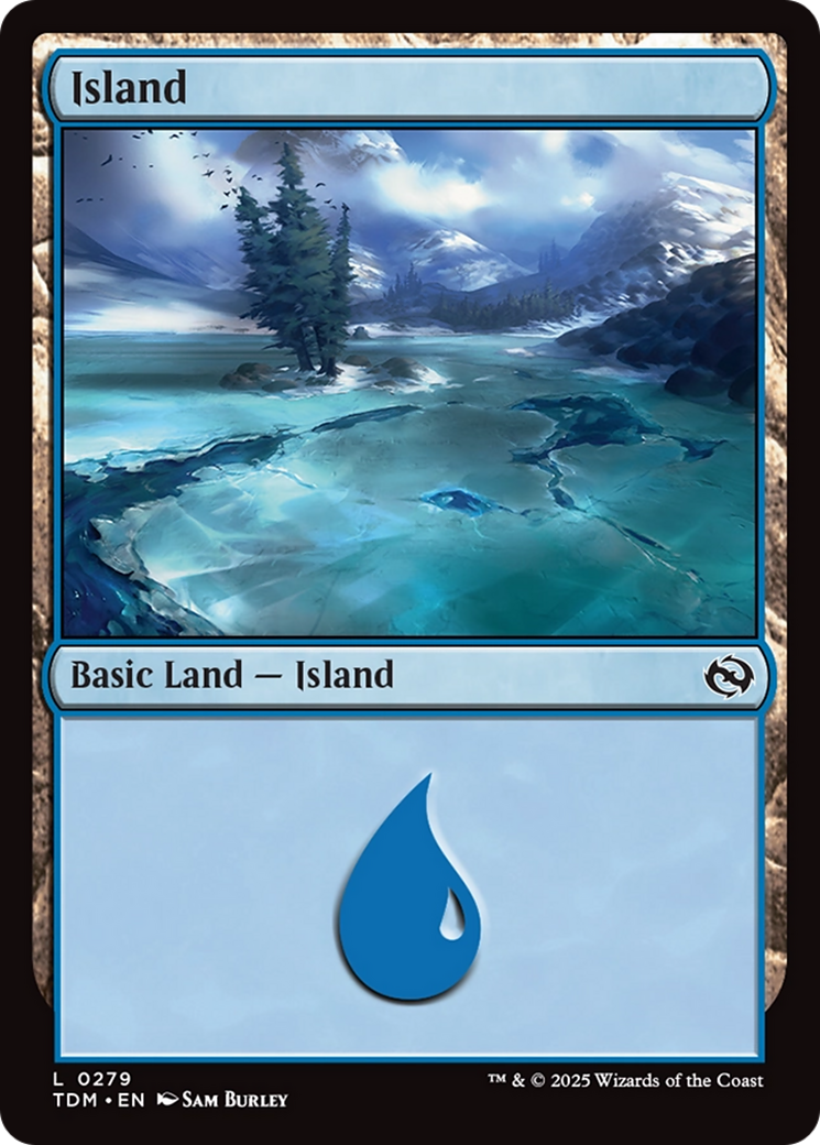 Island (0279) (TDM-279)  Foil - Tarkir: Dragonstorm