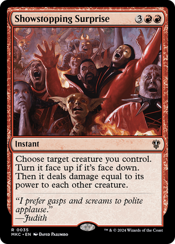Showstopping Surprise (MKC-035)  - Murders at Karlov Manor Commander