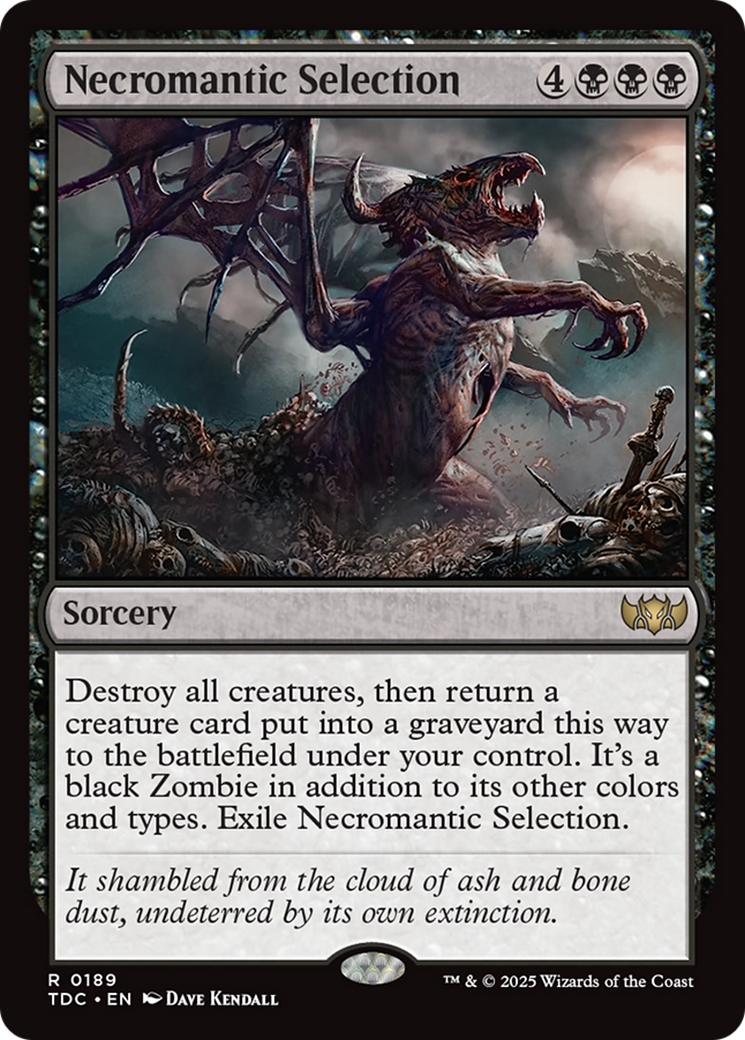 Necromantic Selection (TDC-189) - Commander: Tarkir: Dragonstorm
