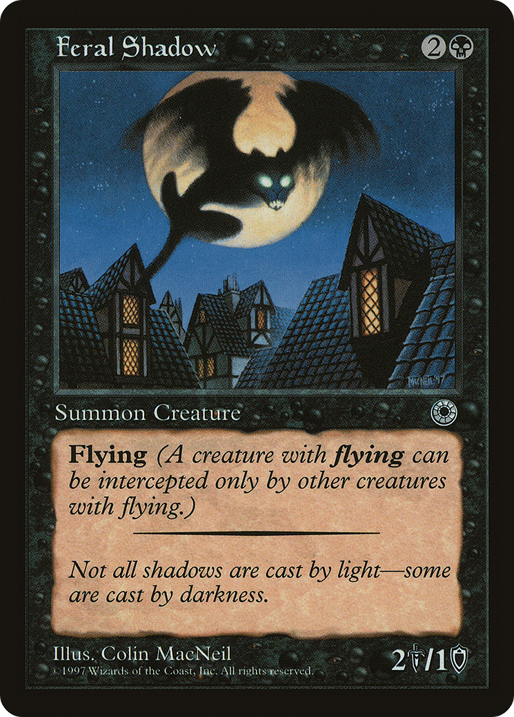 Feral Shadow (Reminder Text) (POR-)  - Portal