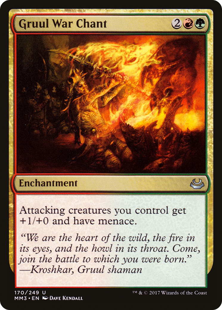 Gruul War Chant (MM3-170)  - Modern Masters 2017