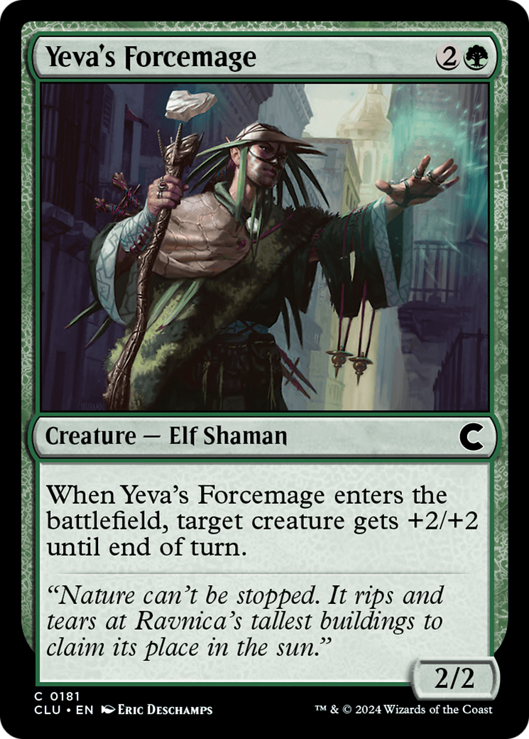 Yeva's Forcemage (CLU-181)  - Ravnica: Clue Edition