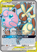 Mega Lopunny & Jigglypuff GX (Full Art) 225/236  - Holofoil SM  Cosmic Eclipse - Ultra Rare