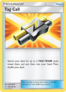 Tag Call 206/236  - Reverse Holofoil SM  Cosmic Eclipse - Uncommon