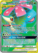 Venusaur & Snivy GX (Full Art) 210  - Holofoil SM  Cosmic Eclipse - Ultra Rare