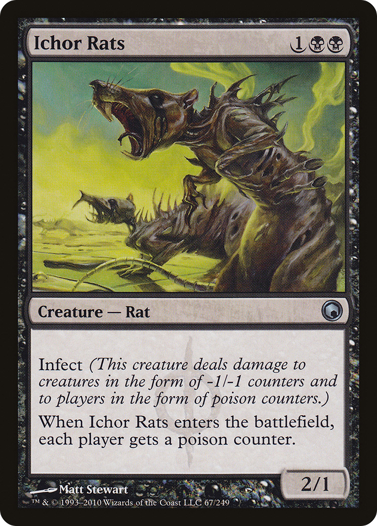 Ichor Rats (SOM-067)  - Scars of Mirrodin