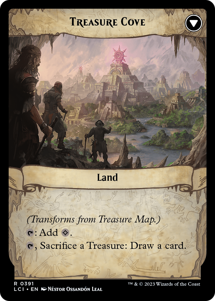 Treasure Map (Extended Art) (LCI-391)  Foil - The Lost Caverns of Ixalan: (Extended Art)