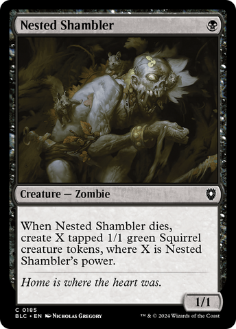 Nested Shambler (BLC-185)  - Bloomburrow Commander