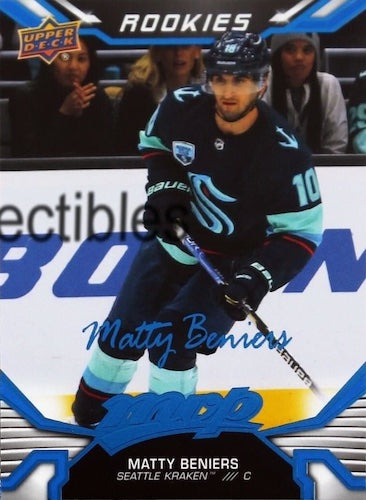 2022-23 Upper Deck MVP Blue Script Hockey Complete Base Set With Rookies (1-250)
