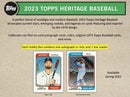 2023 Topps Heritage Baseball Hobby Box