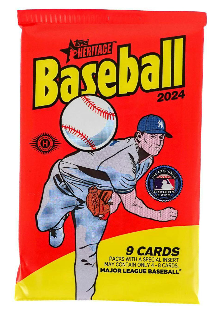 2024 Topps Heritage Baseball Hobby Pack