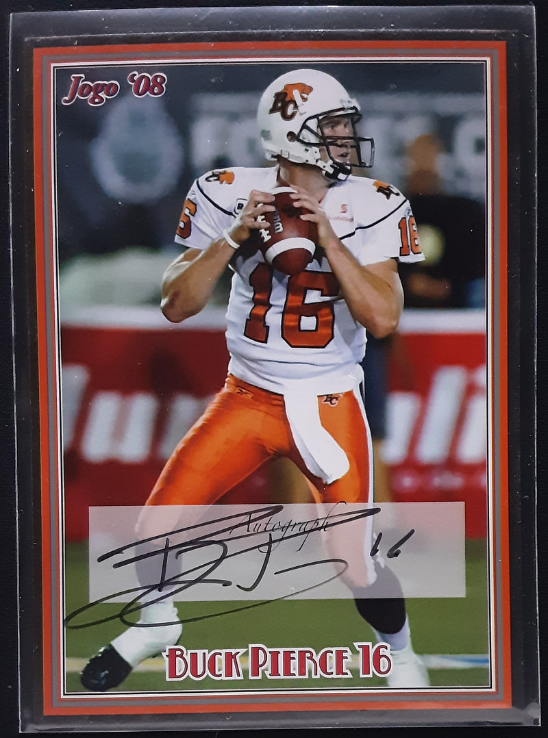 2008 Jogo CFL Signature Autographs Set of 10 Autograph cards