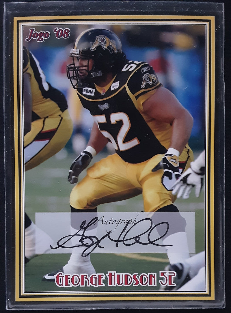 2008 Jogo CFL Signature Autographs Set of 10 Autograph cards