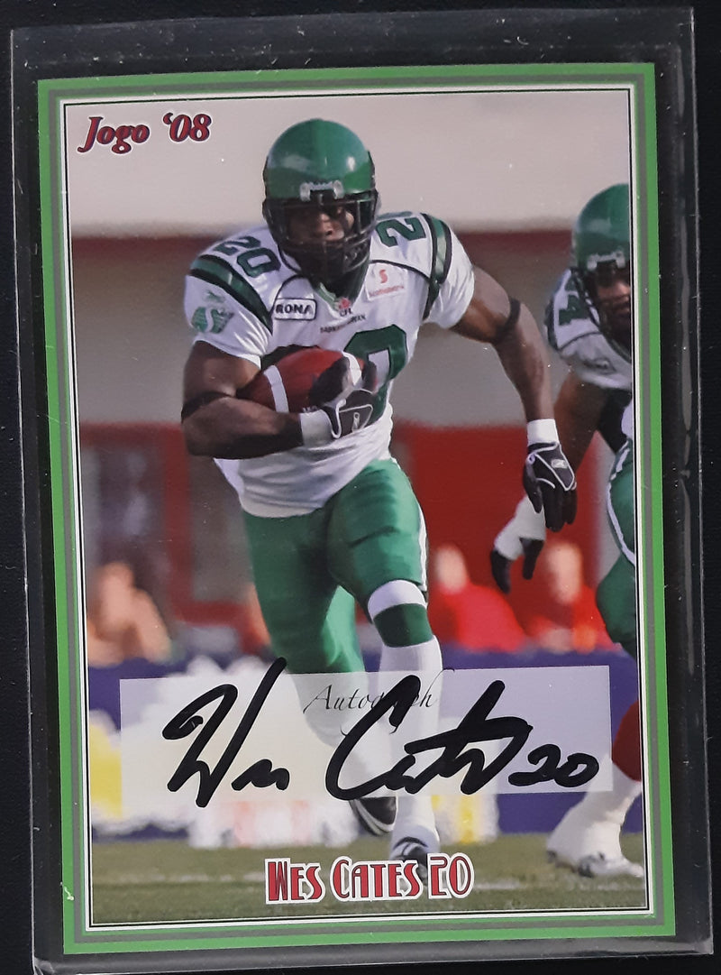 2008 Jogo CFL Signature Autographs Set of 10 Autograph cards