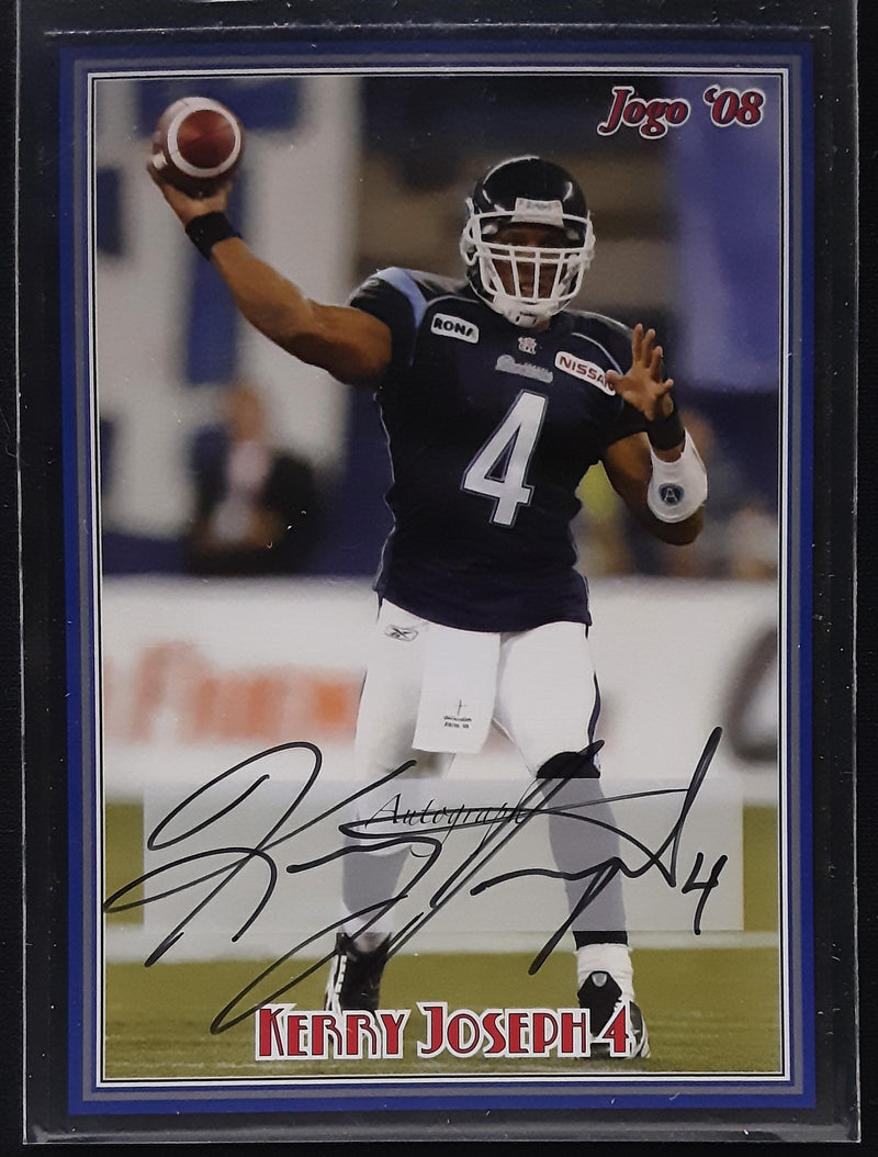 2008 Jogo CFL Signature Autographs Set of 10 Autograph cards