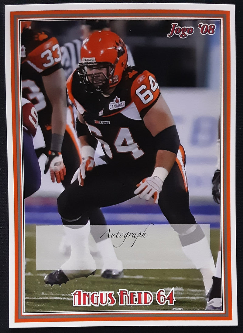 2008 Jogo CFL Signature Sample