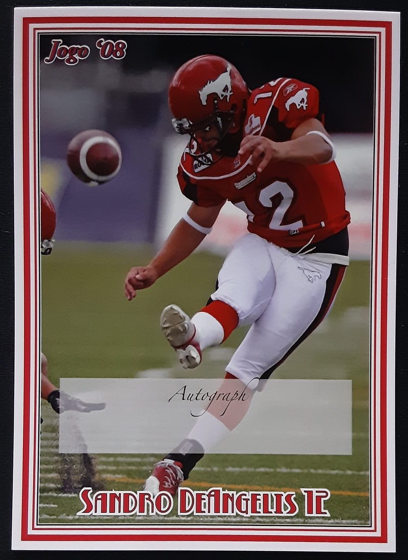 2008 Jogo CFL Signature Sample