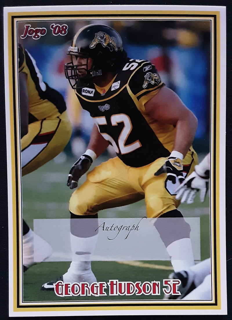 2008 Jogo CFL Signature Sample