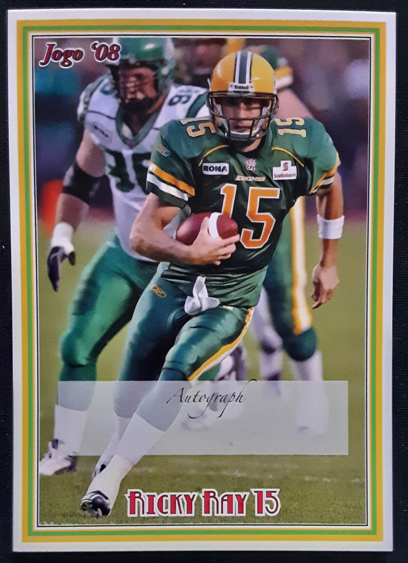2008 Jogo CFL Signature Sample