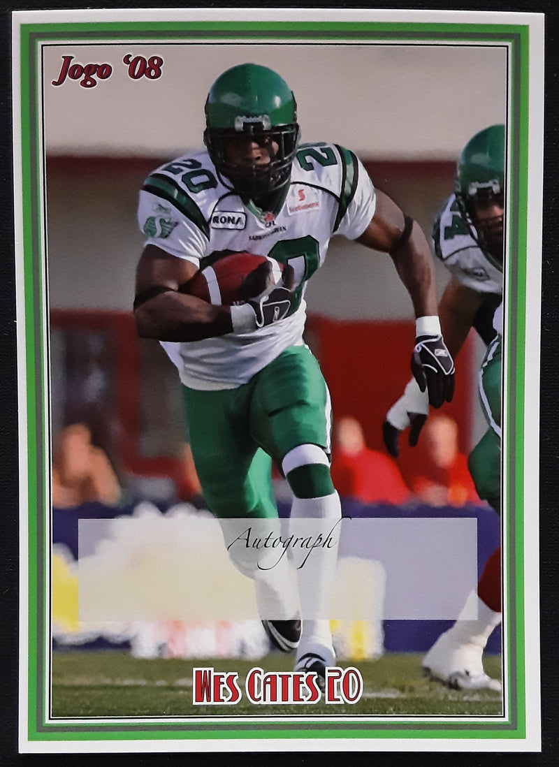 2008 Jogo CFL Signature Sample