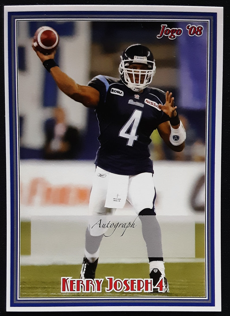 2008 Jogo CFL Signature Sample