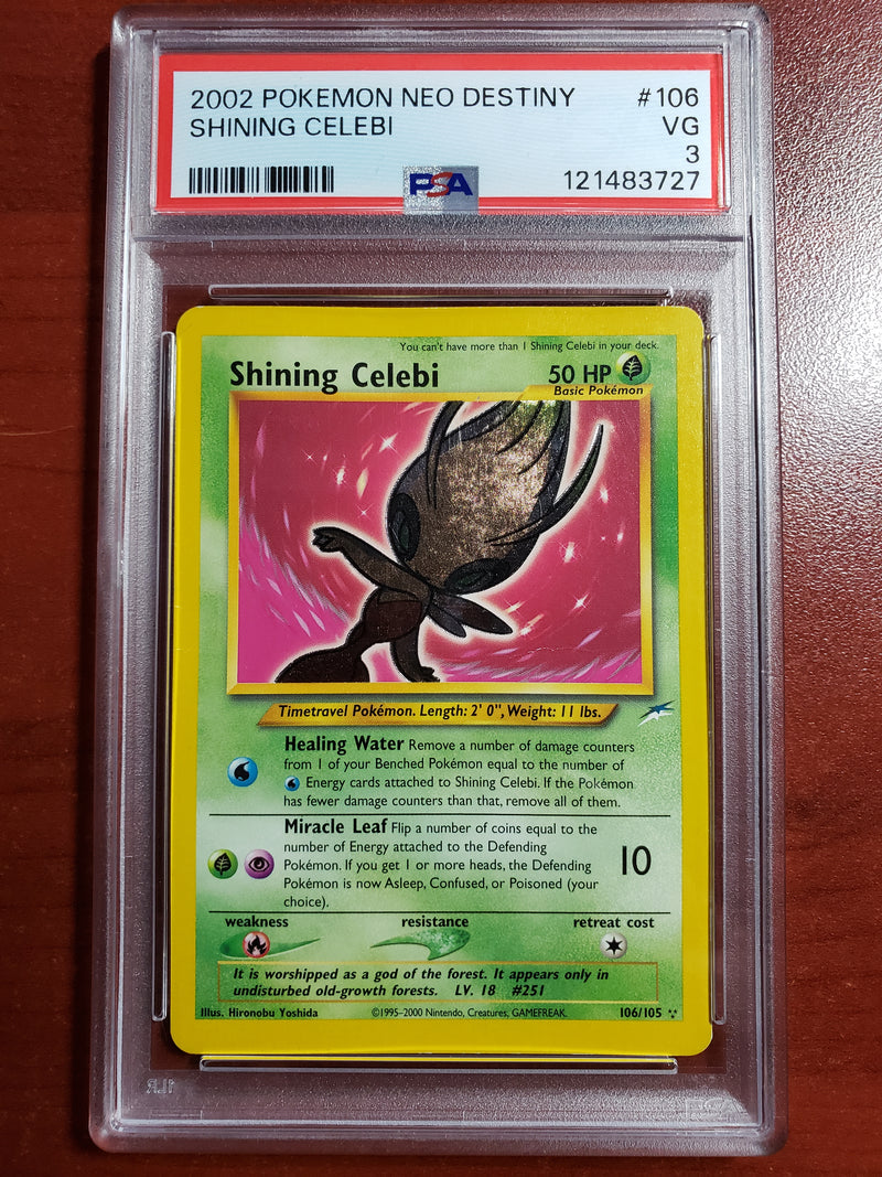 Pokemon Shining Celebi (106/105) [Neo Destiny] PSA 3